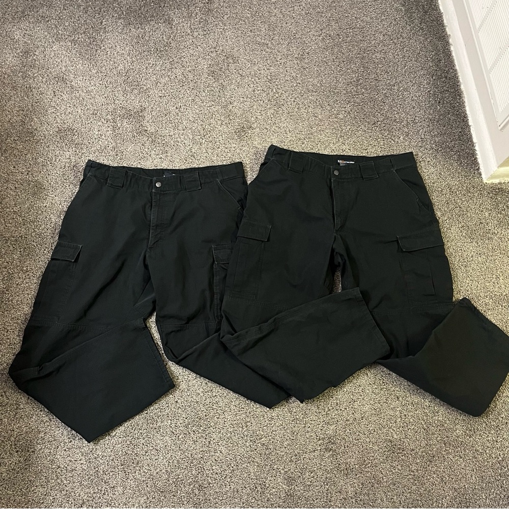 Lot Of 2 511 Tactical Series Cargo Pants Mens XL 39.5-43 Black Ripstop Workwear